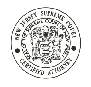 New Jersey Supreme Court | Certified Attorney | Seal Of The Supreme Court Of New Jersey | Liberty And Prosperity | 1776
